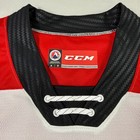 Charlotte Checkers Ccm Hockey Jersey Mens Xl White Ahl Lace Up Authentic Blank