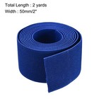 Twill Elastic Band Double-side 2  Flat 2 Yard Flat Elastic Cord Blue