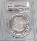 2019  5 Modified Proof Silver Maple Leaf Pcgs Pr70 First Day Justin Trudeau O135