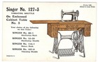 Victorian Trade Card  Singer Sewing Machine 127-3  Italy  Treadle  Native Dress 