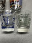 Lot Of 19 Vintage Shot Glasses Travel Barware Bar Pub Man Cave Vacation Whiskey