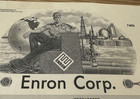 Enron Corp Stock Certificate From 2000s Era  rare   Original 