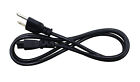 Pc 3-prong Mickey Mouse Ac Power Cord For Laptop  Pc  Printers
