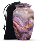 Elegant Purple Cremation Urn For Human Ashes Adult Size Suitable For Male Female