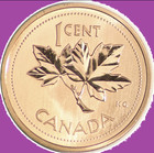 2002 P Canada Specimen Small Cents Coin  Unc  Penny 1 Cent