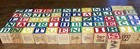 Vtg Lot Of 61  Wood Alphabet Blocks Children Wooden Letters 1-1 8      1-1 4   