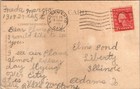 Greetings For The New Year Linen Vintage Post Card