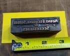 Antique Vtg Secretary School Copper Letterpress Print Type Ornament Cut Block
