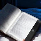 Book Light  3 Color Adjustable Led Flat Reading Light  Rechargeable Clear Panel