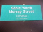 Sonic Youth Murray Street Cd Reissue Promo Sticker