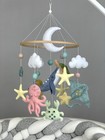 Ocean Baby Mobile Crib Under The Sea Nursery Felt Sea Animals Nautical Coastal