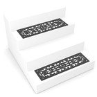 Non-slip Rubber Stair Treads Set Of 2 Heavy-duty Safety Mats Wooden Steps New