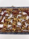 Chinese Antiques Or Vintage Wooden Carved Gold Figure