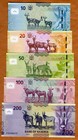Set  Namibia   10-20-50-100-200  2019-2023  P-13-14-15-16-17 Unc