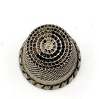 Antique Sterling Silver Thimble Fancy Border Ketcham   Mcdougall Sz7  1093