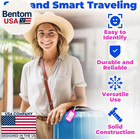 -usa Luggage Tags  assorted  6 Pk   Bag Tag For Baggage  Suitcase Tags Bulk