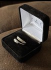   ebay Authenticated     Genuine 14k White Gold   Platinum Ring And Band Set   