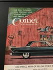 1961 Mercury Comet Coupe - Vintage Original Color Print Ad   Wall Art - Clean