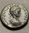 Rare Genuine Ancient Roman Silver Barbaric Issue Coin Denarius Caracalla Minerva