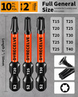 Impact Torx Bit Set T15 T20 T25 T30 T40  10-pack 2 Inch S2 Steel Magnetic Power