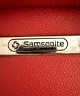Vintage Samsonite Train Case Makeup Cosmetic Travel Case Red Hard Shell  No Key