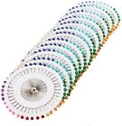 480pcs Straight Pins W  Pearlized Ball Head For Sewing Quilting Decoration B488