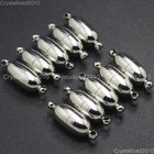 Pewter Plated Strong Magnetic Smooth Metal Connector Clasps Findings 7mm X 20mm