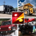 20x Round Red Yellow Led Side Marker Clearance Bullet Lights For Truck Trailer