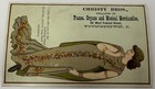 Vintage Christy Bros Dealer In Pianos Organs  And Music Victorian Trade Card