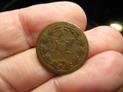 Scarce 1863 United States Civil War Patriotic Token Off Center Strike