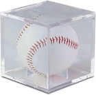 Ultra-clear Tabletop Baseball Display Case With Slide-in Bevel For Protection