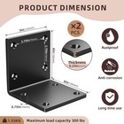 6  X 6  X 5  Heavy Duty Steel L Angle Bracket For Wood Large 90 Degree Corner   