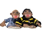 Melissa   Doug Firefighter   Police Puppets Plush Hand Puppets No Hat   No Stick