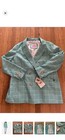 Levi s Green Plaid Button Front Lined Blazer Jacket Long Sleeve Mid-length L Nwt