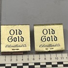 Lot Of 2 Rare Feature Matchbooks  Old Gold Cigarettes  P  Lorillard Co   Gmg