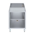 22 5 In  X 24 In  X 30 In Stainless Steel Glass Rack Storage Cabinet W mid-shelf
