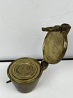 Nested Set Of Brass Apothecary Scale Cup Weights With Holder 6 Weights 1 Pound