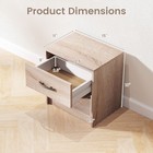 Modern Nightstand Bedside Table With Drawer Open Storage Shelf For Small Spaces