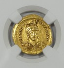 Byzantine Empire Anastasius Gold Solidus Ad 491-518 Ngc Ancients Ch Vf 5 5 2 5