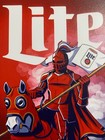 Miller Lire Beer Rutgers Scarlet Knights Sign - Ncaa - Football - Basketball