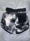 Little Bipsy Unisex 4-5t Athletic Shorts Black white Splatter Drawstring Elastic