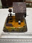 Vintage Bing Tin Litho Live Steam Engine Water Wheel  Hammer-mill Accessory