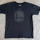 Golden State Warriors Adidas Go To T-shirt Men s Large Black Cotton Pullover Nba
