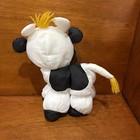 Vintage 1993 Fisher-price Barnyard Farm Puffalumps Cow Stuffed Plush  8096