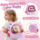 17pcs Robot Dog Toys For Girls Kids Boys 3-6  Realistic Interactive Robot Puppy