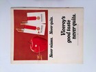 1968 Viceroy Cigarettes Never Misses Never Quits Vintage Print Ad Life Nov 15