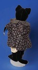 Vintage Custom One Of A Kind 11  Cat Doll 1990 s Flower Dress Matching Handbag