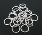 4-16 Mm Silver Plated Jump Rings Connectors Jewelry Findings Diy