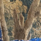 Antique Early 18th Century French Verdure Tapestry Fragment 100  Vintage Wool
