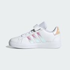 Nwt Adidas Unisex Grand Court 2 0 Sneaker  white iridescent-size 2 M